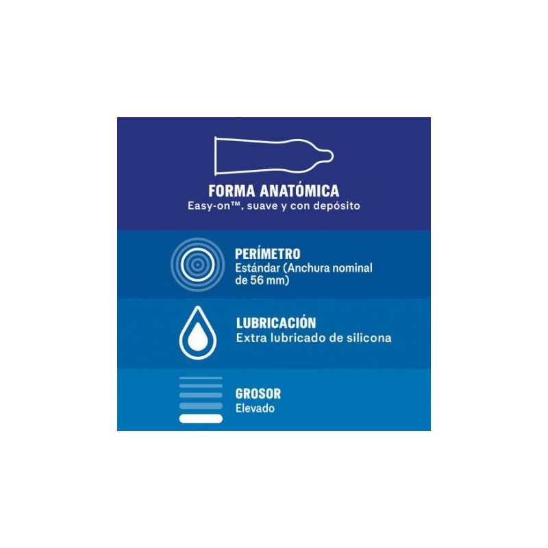 DUREX EXTRA SEGURO PRESERVATIVOS 12 UNIDADES