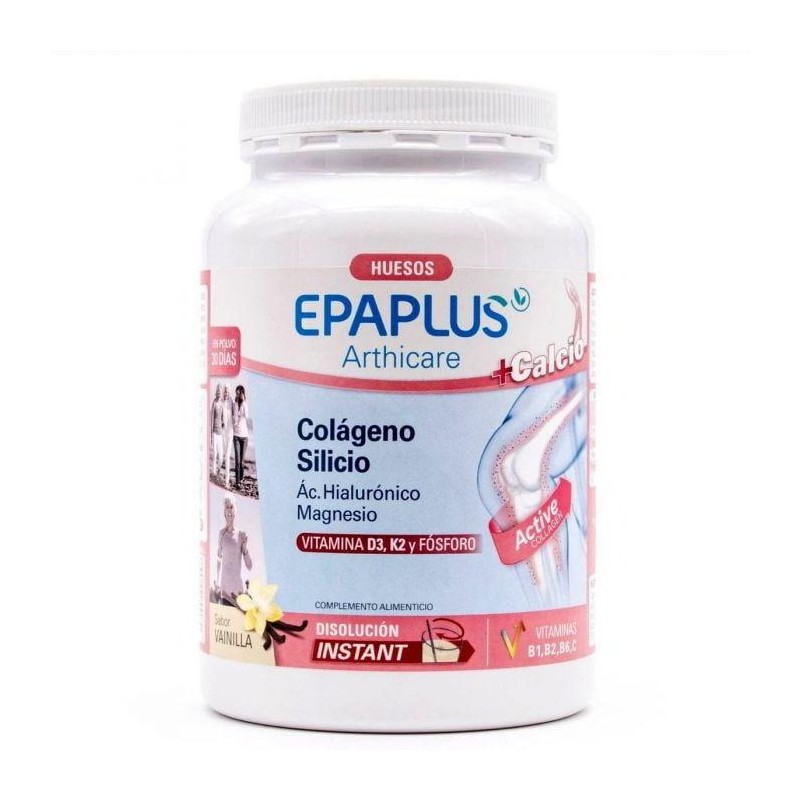 EPAPLUS COLAGENO + SILICIO + HIALURONICO + MAGNESIO + CALCIO POLVO 383.01G VAINILLA
