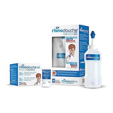 RHINODOUCHE PACK IRRIGADOR NASAL + SINUSAL XL 500 ML + 26 SOBRES MEZCLA DE SALES 5 G