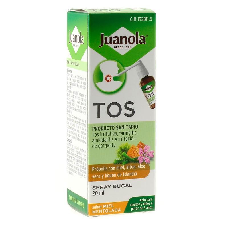 JUANOLA TOS SPRAY BUCAL SABOR MIEL MENTOLADA 120 ML