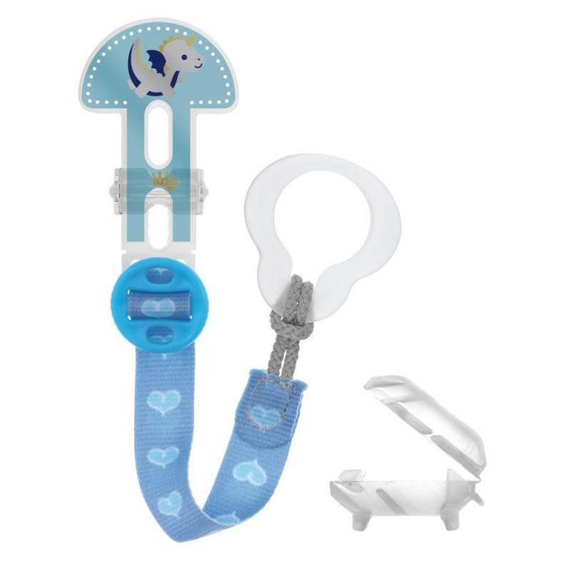 BROCHE PARA CHUPETE Y CUBIERTA DE PROTECCION MAM AZUL