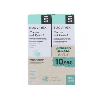 SUAVINEX CREMA PAÑAL DUPLO 75 ML + 75 ML