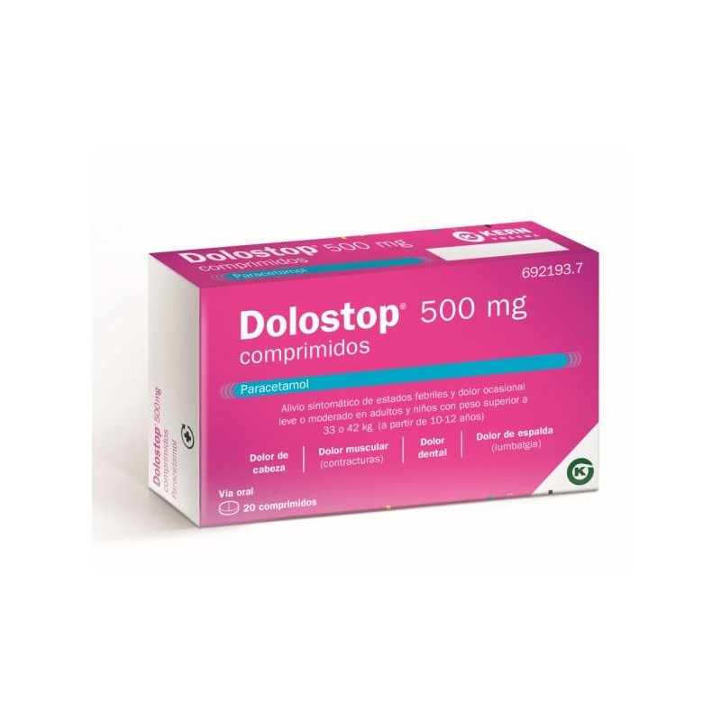 DOLOSTOP 500 MG 20 COMPRIMIDOS
