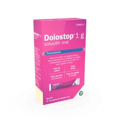 DOLOSTOP 1 G 10 SOBRES SOLUCION ORAL 10 ML
