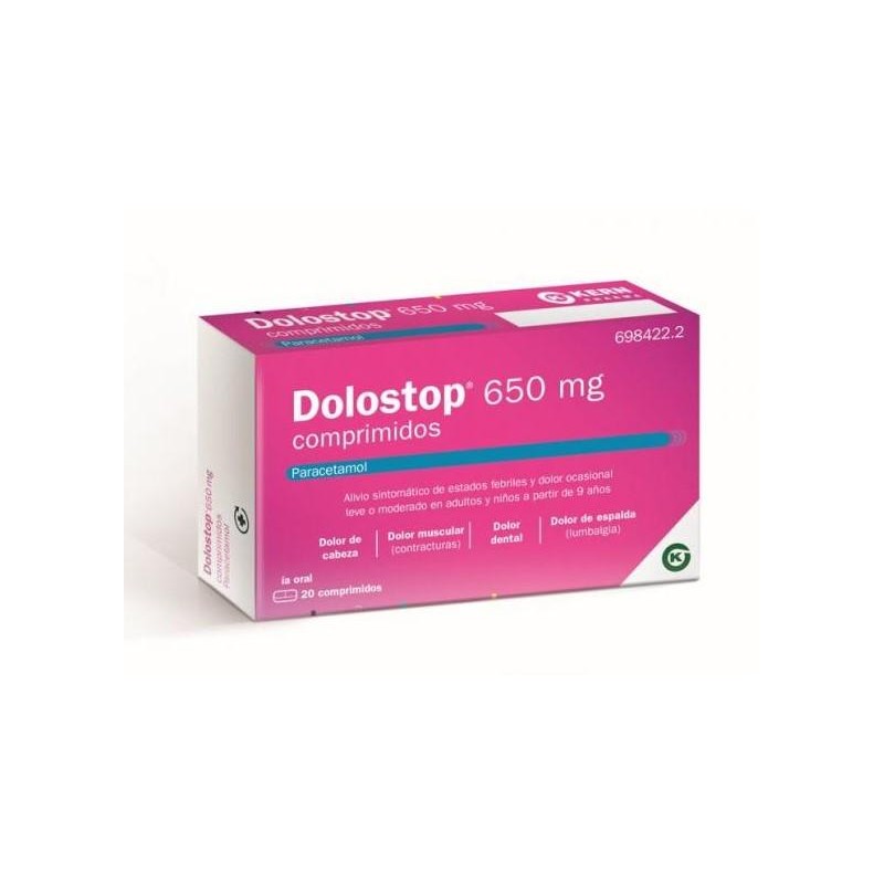DOLOSTOP 650 MG 20 COMPRIMIDOS