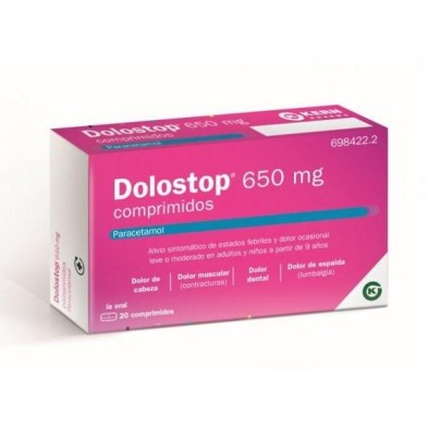 DOLOSTOP 650 MG 20 COMPRIMIDOS