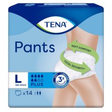 TENA PANTS PLUS TALLA L 14 UNIDADES