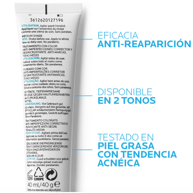 EFFACLAR DUO (+) UNIFIANT TONO CLARO 40 ML