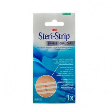 STERI STRIP SUTURA CUTANEA ESTERIL TIRA  38x6 MM 6 UNIDADES