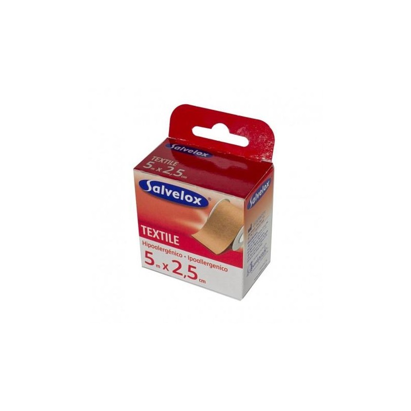 ESPARADRAPO SALVELOX TEXTIL CARNE 5 X 2,5