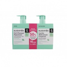SUAVINEX DUPLO GEL ESPUMOSO + LOCION PACK 500 ML