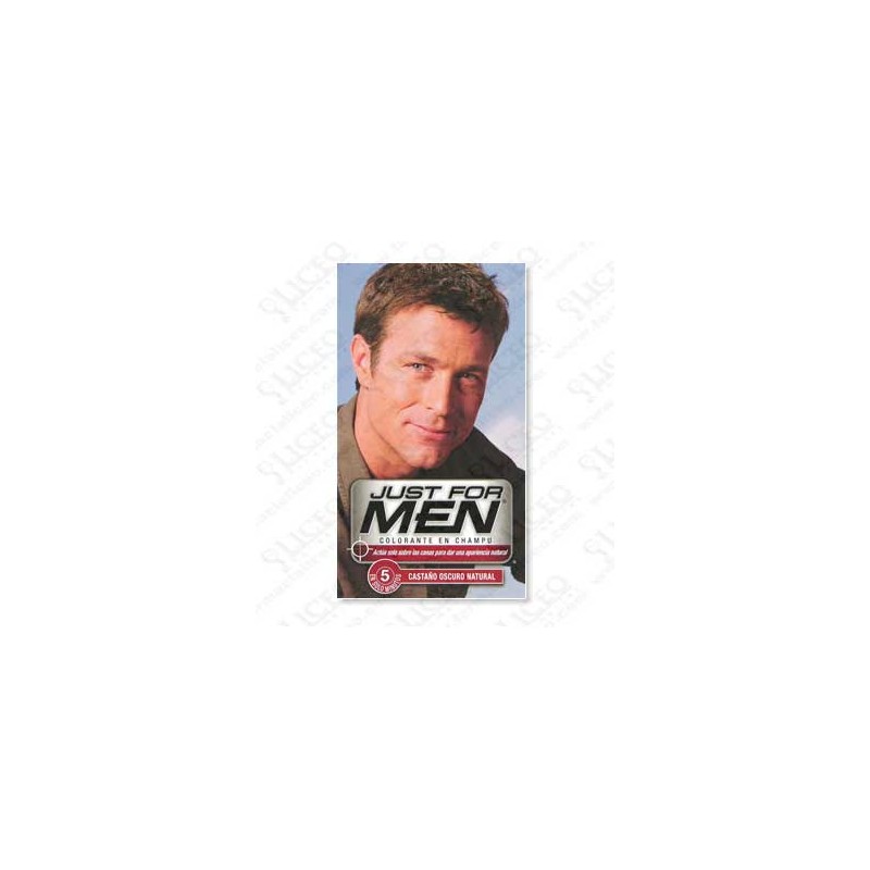 JUST FOR MEN CHAMPU COLORANTE 30 ML CASTAÑO OSCURO
