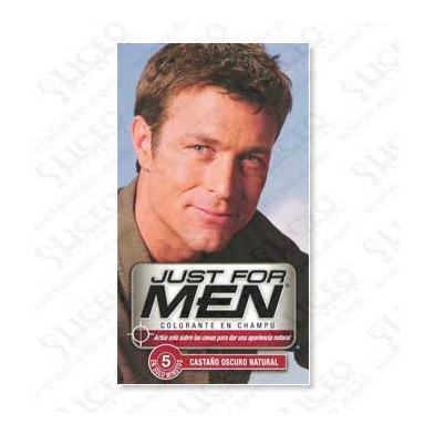 JUST FOR MEN CHAMPU COLORANTE 30 ML CASTAÑO OSCURO