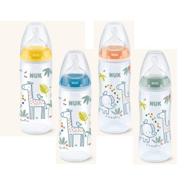 BIBERON SILICONA NUK JUNGLE ANIMALS 6-18MESES  360 ML