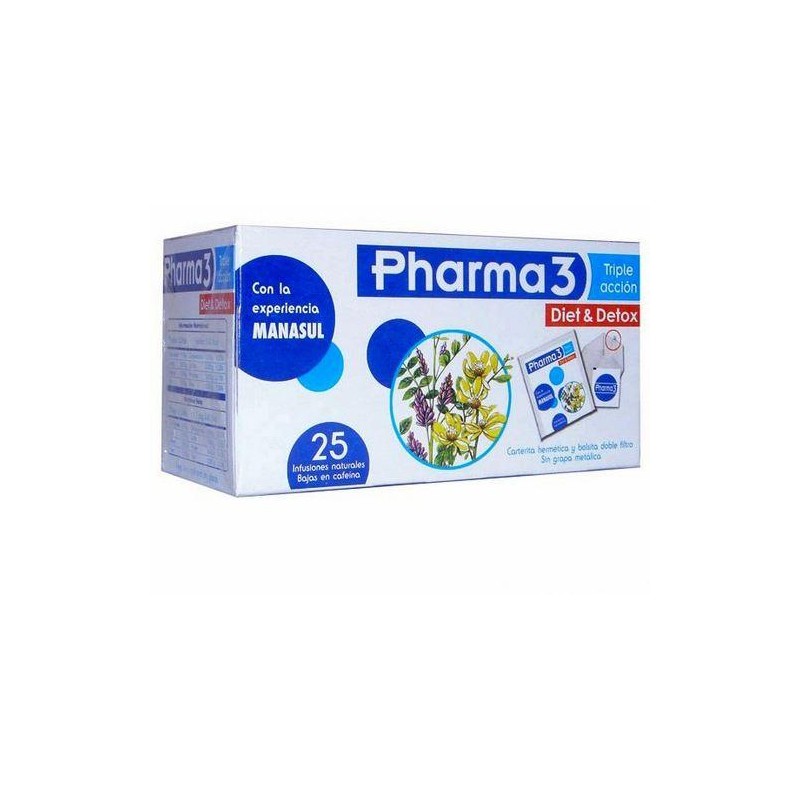 Pharma3 Diet & Detox 25 Filtros