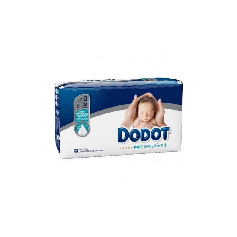 PAÑAL INFANTIL DODOT PRO SENSITIVE T- 0 - KG 38 UNIDADES