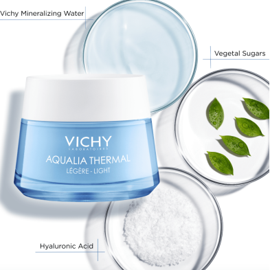 AQUALIA THERMAL CREMA LIGERA PIEL SENSIBLE HIDRATACION 50 ML VICHY