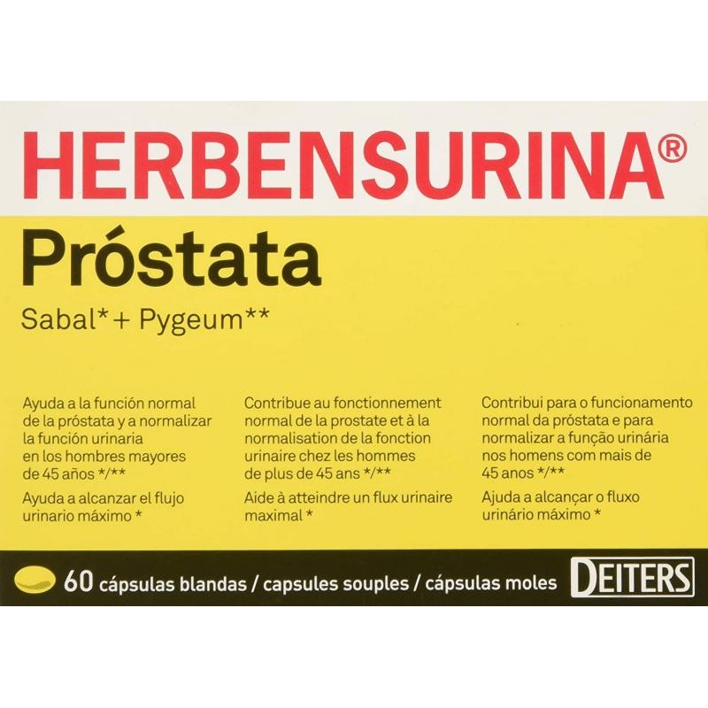 HERBENSURINA PROSTATA 60 CAPS BLANDAS