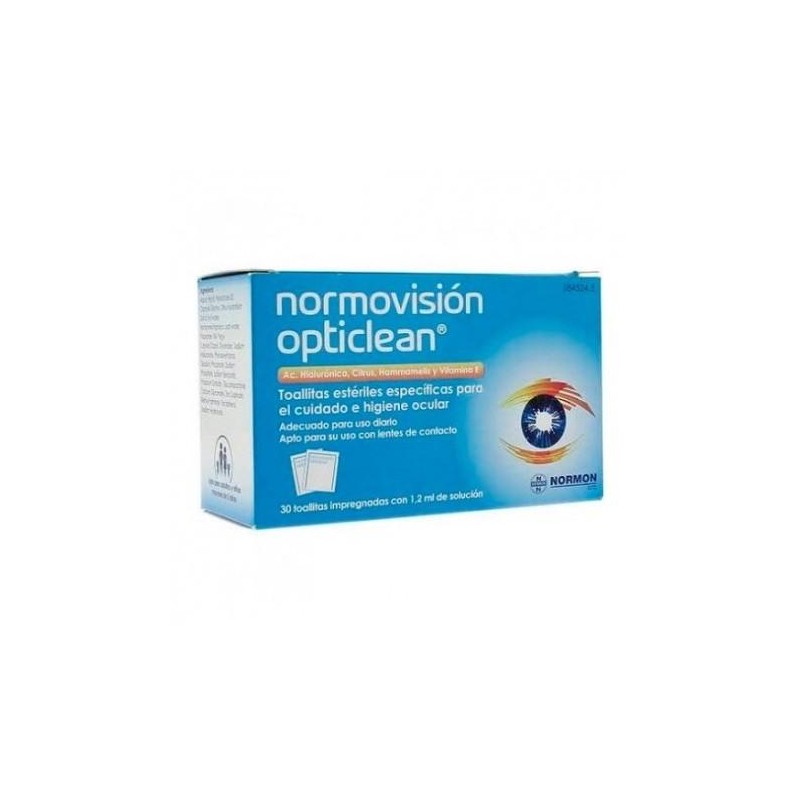 NORMOVISION OPTICLEAN 30 TOALLITAS