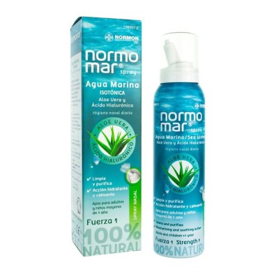 NORMOMAR AGUA MARINA ALOE VERA Y ACIDO HIALURONICO 1 SPRAY 120 ML