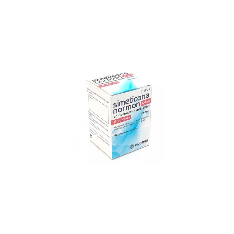 NORAFLAT FORTE 120 MG 40 COMPRIMIDOS MASTICABLES
