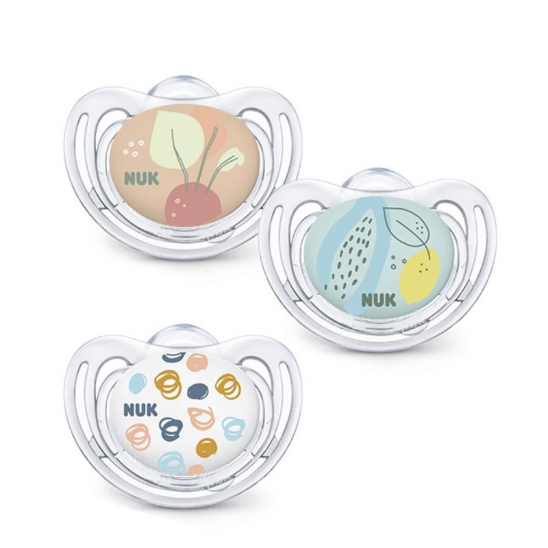 CHUPETE SILICONA COLECCION FREESTYLE COLOUR NUK 0-6MESES 2UDS