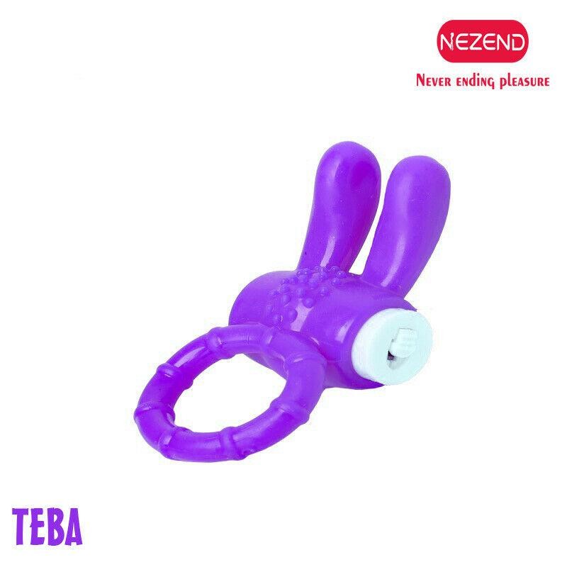 TEBA ANILLO VIBRADOR DE CONEJO MORADO 