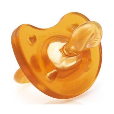 CHUPETE CAUCHO CHICCO TODOGOMA ANATÓMICO NATURAL +12M