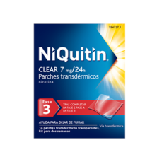 NIQUITIN CLEAR 7 MG/24 H 14 PARCHES TRANSDERMICOS 36 MG