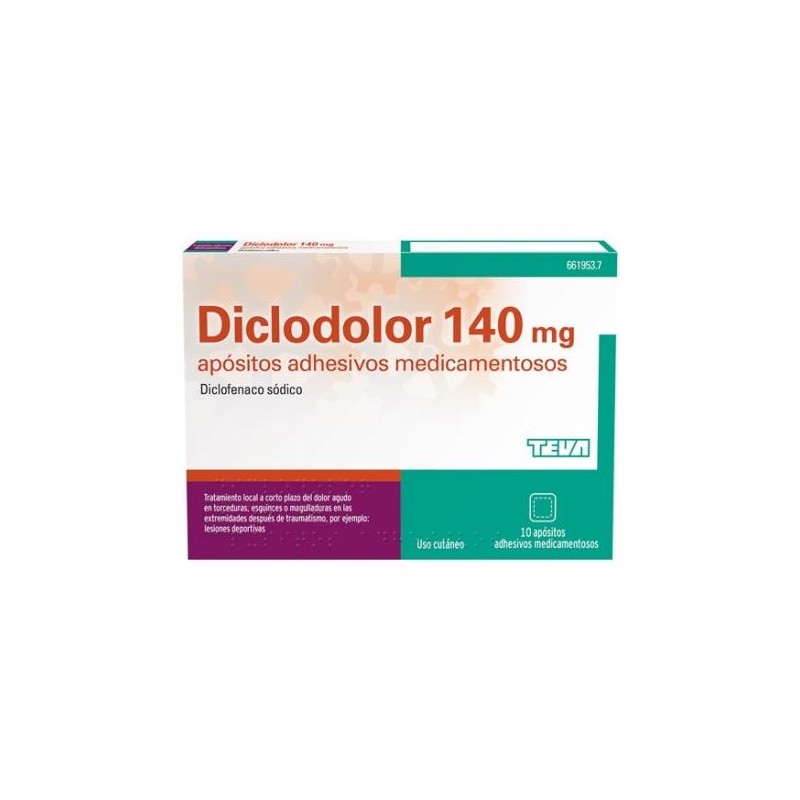DICLODOLOR 140 mg 10 APOSITOS ADHESIVOS MEDICAMENTOSOS