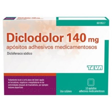 DICLODOLOR 140 mg 10 APOSITOS ADHESIVOS MEDICAMENTOSOS