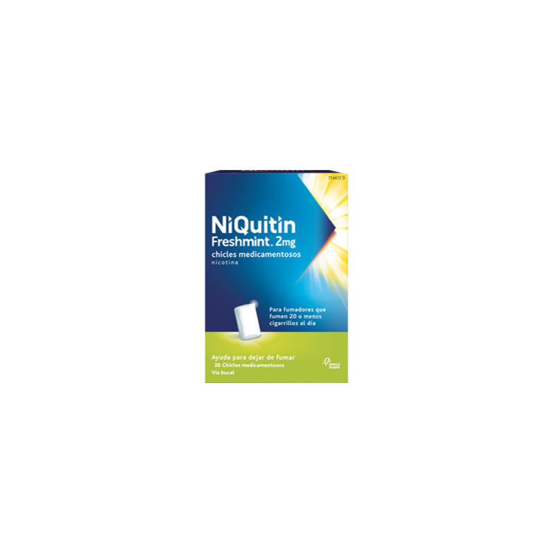 NIQUITIN FRESHMINT 2 MG 30 CHICLES
