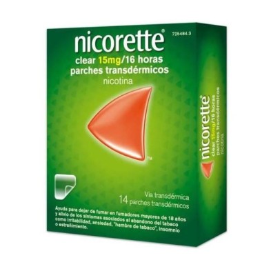 NICORETTE CLEAR 15 mg/16 h 14 PARCHES TRANSDERMICOS 23,62 mg