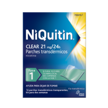 NIQUITIN CLEAR 21 MG/24 H 14 PARCHES TRANSDERMICOS 114 MG