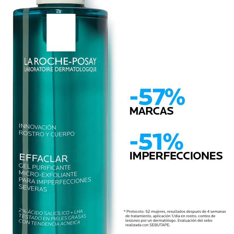 LA ROCHE POSAY EFFACLAR GEL PURIFICANTE MICRO-EXFOLIANTE 400 ML