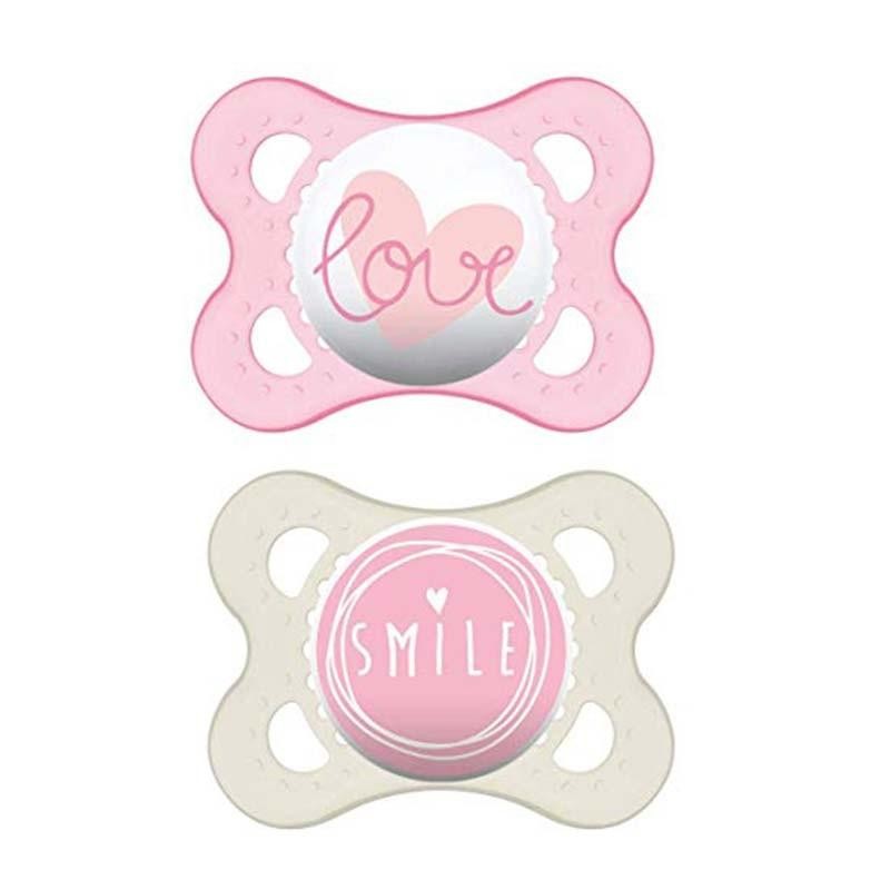 CHUPETE LATEX MAM ORIGINAL 0- 6 M PACK DOBLE ROSA
