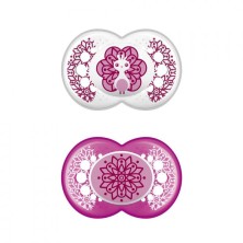 CHUPETE LATEX MAM ORIGINAL +6 M PACK DOBLE ROSA