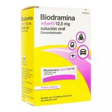 BIODRAMINA INFANTIL 12,5 MG 12 SOBRES MONODOSIS SOLUCION ORAL 2,5 ML
