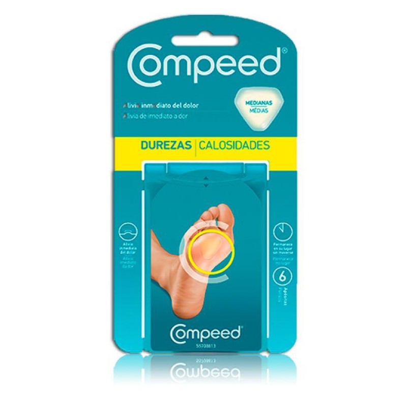 COMPEED DUREZAS HIDROCOLOIDE T- PEQ 6 U