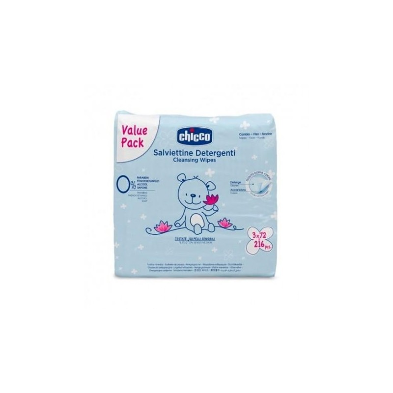CHICCO TOALLITAS HUMEDAS PACK AHORRO 3X72