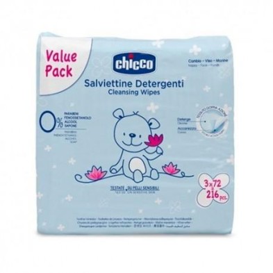 CHICCO TOALLITAS HUMEDAS PACK AHORRO 3X72