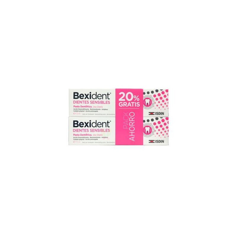BEXIDENT DIENTES SENSIBLES PASTA 2X75 ML DUPLO