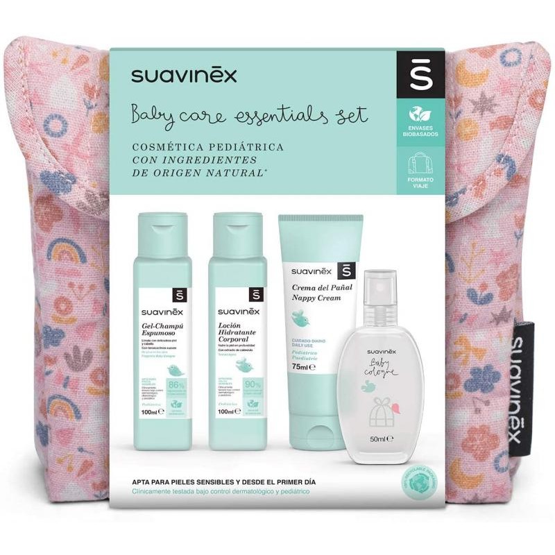 SUAVINEX NECESER DE VIAJE BABY CARE ESSENTIAL SET NIÑA