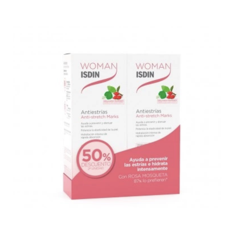 DUPLO ANTIESTRIAS ISDIN 250ML 50% 2U