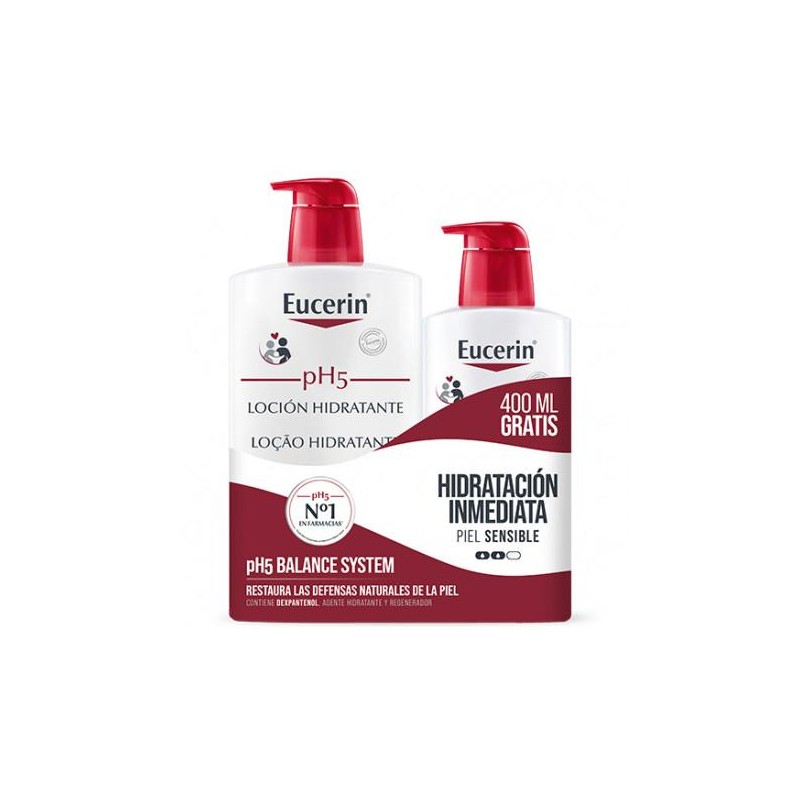 EUCERIN FAMILY PACK LOCION PH5 1L+400 ML