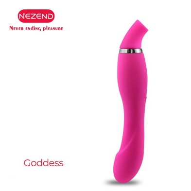 GODDNESS VIBRADOR Y SUCCIONADOR FUCSIA NEZEND 