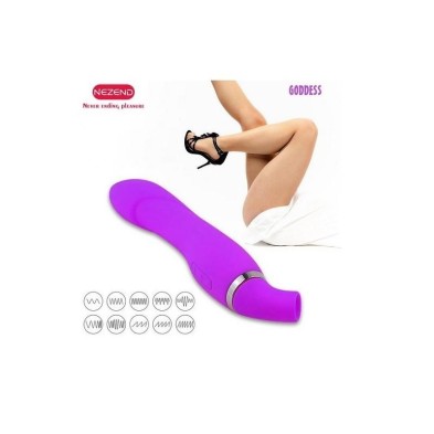 GODDNESS VIBRADOR Y SUCCIONADOR MORADO NEZEND
