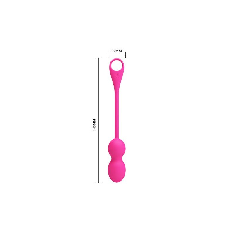 PRETTY LOVE ELVIRA FUCSIA VIBRADOR RECARG CONTROL APP 12 FUNCIONES