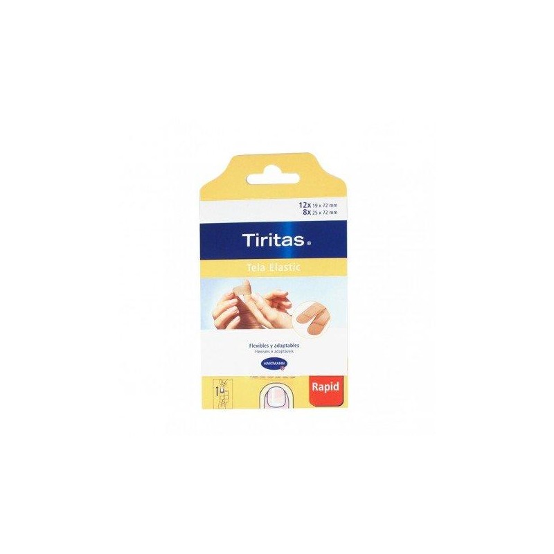 TIRITAS ELASTIC RAPID APOSITO ADHESIVO TEXTIL 20 UNIDADES