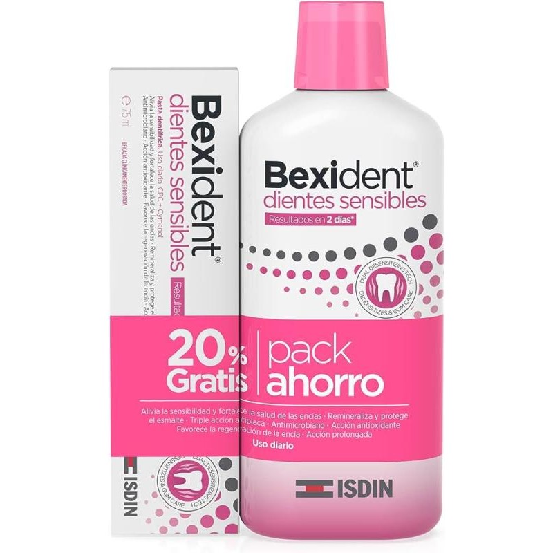PACK BEXIDENT DIENTES SENSIBLES PASTA+COL